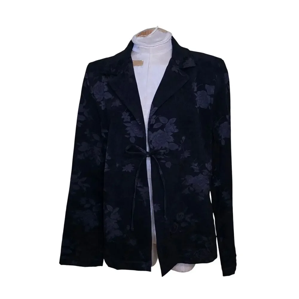 Equestrian‎ Designs Santa Barbara Vintage Jacket Womens XL Tie Front Show Coat